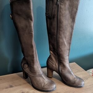 Miz Mooz Nyla Steampunk Leather Tall Boot